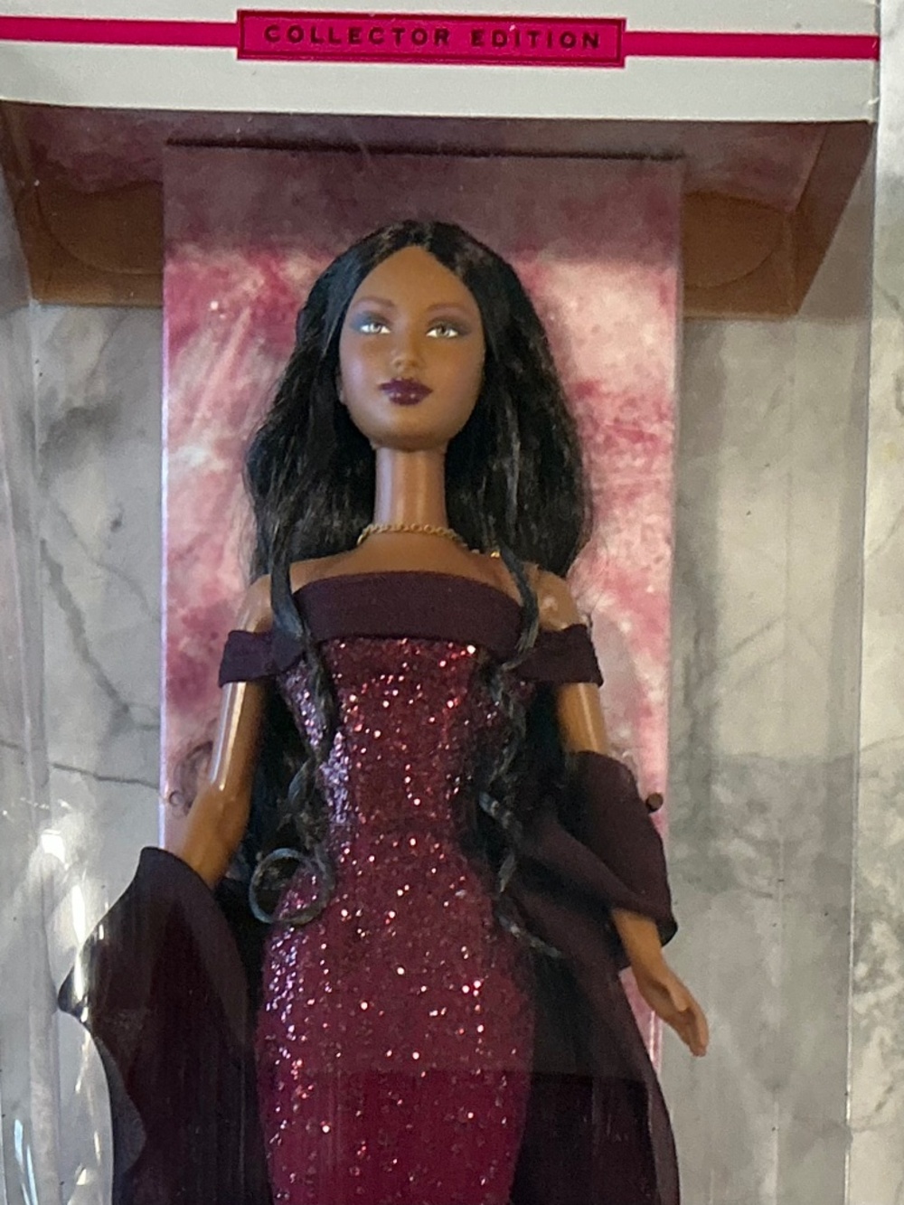 Birthstone Collection African American Barbie Doll Miss January Garnet
